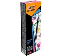 BIC Intensity Fine rotuladores punta fina (0,8 mm) - Rosa, Caja de 12 unidades
