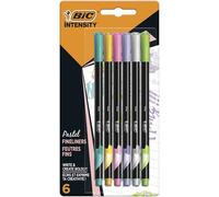 BIC Intensity - Pack de 6 rotuladores de punta fina, color Pastel
