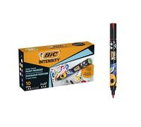 BIC Intensity Paint Markers con Punta Media para Múltiples Superficies, No Tóxicos - Colores Clásicos y Pastel Surtidos, Caja de 10