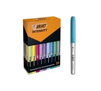 BIC Intensity - Rotuladores Permanentes - Colores Surtidos Intensos/Pastel/Metalizados, óptimo para regalo, Caja de 24
