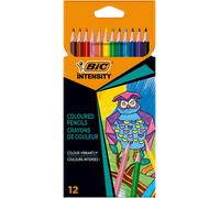 BIC Intensity Triangle Lápices de Colores, Mina de 1,3 mm, Resina sin Madera, Re