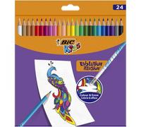 Bic kids evolution illusion lápices de colores borrables - pack de 24