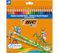 BIC Kids Evolution Illusion Lápices de Colores Borrables - Pack de 24
