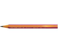 BIC Kids Jumbo Triangular Learner Lápices de Grafito HB - Diseño en Rosa, Caja de 12 unidades