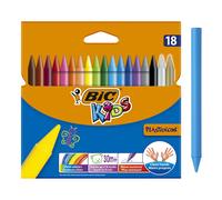 BIC Kids Plastidecor - Blíster de 18 unidades, ceras para colo (Importación USA)