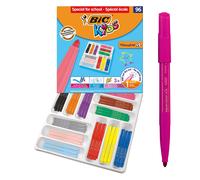 BIC Kids Visacolor XL Kleurpennen 96 Classpack Pack of 96 (Importación USA)