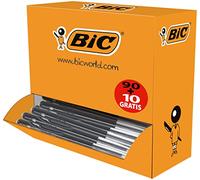 BIC Bolígrafo M10 Clic – Negro, Transparente – de plástico