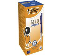 BIC M10 Original Ballpoint Pens Blue 50 Box Blue 50 Count (Pack of 1)