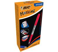 BIC Marcadores permanentes - Colores pastel surtidos, caja de 12