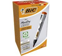 BIC Marking 2000 Ecolutions - Caja de 12 marcadores permanentes, 12, color rojo
