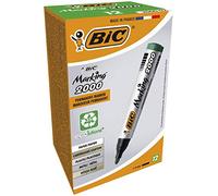 BIC Marking 2000 Ecolutions - Caja de 12 marcadores permanentes, 12, color verde