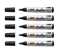 BIC 153391 - Marcador permanente, punta redonda, color negro