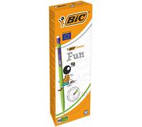 BIC Matic Fun - Caja de 12 portaminas con mina HB de 0.7 mm, colores varios