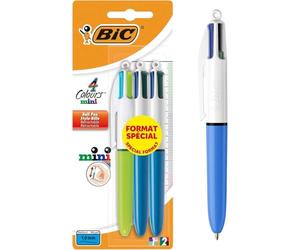 Bic Mini Mini Fashion retractable ballpoint pen Blister pack of 3 assorted colours