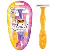 BIC Miss Soleil Maquinilla Depilar Desechable , Paquete con 4 Cuchillas