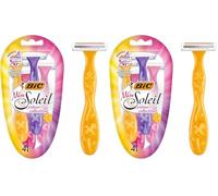 BIC Miss Soleil Maquinilla Depilar Desechable, Paquete con 4 Cuchillas (Paquete de 2)