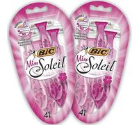 BIC Miss Soleil Maquinillas Desechables para Mujer - Paquete de 2 Packs de 4