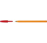 BIC Orange Original Fine bolígrafos punta fina (0,8 mm) - Rojo, Caja de 20 bolis