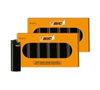 BIC - Paquete de 12 encendedores Maxi, Totalmente Negros