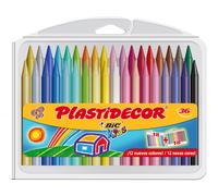 Bic Plastidecor Assorted Colored Crayons (Pack of 36) Classic Pack of 36