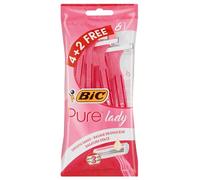 Bic Pure 3 Lady - Cuchillas de afeitar desechables para mujer (4 + 2 unidades)