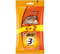 Bic sensitive 3 pack de 4+2 maquinillas de afeitar desechables de 3 ho