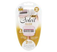 Bic Soleil Glide - Maquinillas de afeitar con barras de humedad, 2 unidades por paquete, paquete de 3 paquetes