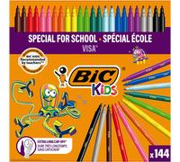 BIC Special for School - Paquete de 144 rotuladores, multicolo (Importación USA)