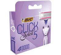 Bic System Click Soleil 5 - Cartuchos para Maquinilla de Afeitar para Mujer, 4 Unidades