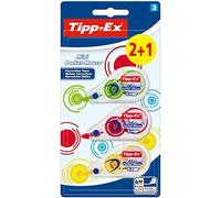 BIC Tipp-Ex Mini Pocket Mouse Cintas Correctoras, 6 m x 5 mm, Varios Colores de Dispensador, Pack de 2+1