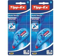 BIC TIPP-Ex Pocket Mouse Cinta Correctora - 10 m x 4,2 mm, Blíster de 1 Unidad (Paquete de 2)