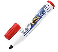 BIC Velleda 1701 ECOlutions rotuladores de Pizarra punta media - Rojo, Caja de 12 unidades