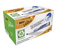 BIC Velleda 1701 ECOlutions rotuladores de Pizarra punta media - Verde, Caja de 12 unidades