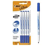 Bic Velleda 1721 Fin Marcador borrado en seco Blister 4 azul