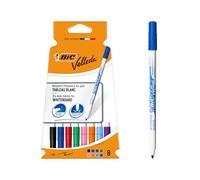 Bic Velleda 1721 - Rotulador para pizarra blanca (línea de 1,5 mm, colores surtidos, 8 unidades)