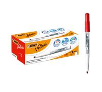 BIC Velleda 1741 Caja de 12 unidades, marcadores de pizarra punta media, color r