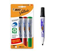 BIC Velleda 1741 Pack de 4 rotuladores borrable a sec punta redonda