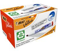 BIC Velleda 1751 ECOlutions rotuladores de Pizarra punta media - Rojo, Caja de 12 unidades