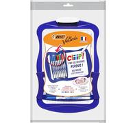 BIC Velleda Cliiip Set - Incluye pizarra blanca (21 x 31 cm), 8 rotuladores finos y borrador para actividades creativas en casa y el colegio