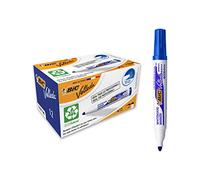 BIC Rotulador de pizarra Velleda Ecolutions 1701 Punta redonda 1,3 mm Azul Paquete de 12