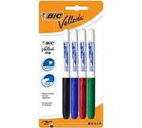 BiC Velleda Grip - Rotulador para pizarra (4 unidades), varios colores