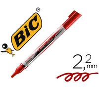 Bic Velleda Liquid Pocket Marker Punta Redonda 2.2 mm Rojo