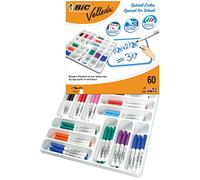 Bic Velleda - Pack de rotuladores no permanentes, color multicolor
