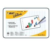 BIC Velleda Pizarra Blanca de Doble Cara para Oficina y Casa (60 x 90 cm) - Apta para Colgar en la Pared, Caja de 1 Pizarra