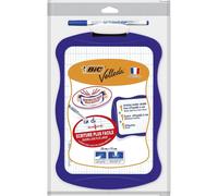 BIC Velleda Pizarra de Doble Cara y Borrado en Seco (21 x 31 cm) con Marcador y