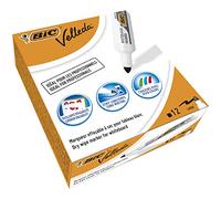 Bic Whiteboard Marker 1711 Black Pack Of 12 Pieces, 11BIC171109 (Pack Of 12 Pieces Dry Wipe Ink - Fixed Chisel Tip)