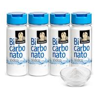 Bicarbonato de sodio alimenticio, Ayuda a reducir la acidez estomacal, Utilizado como diluyente de colorantes y en la confitería, bollería, repostería y galletas, Contiene 4 Unidades de 200 gr