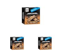 Bicentury, Barrita de Proteína con chocolate negro, cerales y frutos secos. Con 20% de proteína y rica en fibra. 3 unidades, 72g. (Paquete de 3)