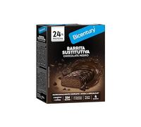 Bicentury Barrita Sustitutiva sabor Chocolate Negro, con 13 Vitaminas y 11 Minerales. Sustituye una comida. 4 barritas, 128g.
