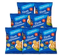 Bicentury Mini Tortitas de Cereales Receta Mediterránea - Snack de Aperitivo No Frito, a Base de Maíz y Arroz, Sabor Tomate y Aceituna (7 unidades)